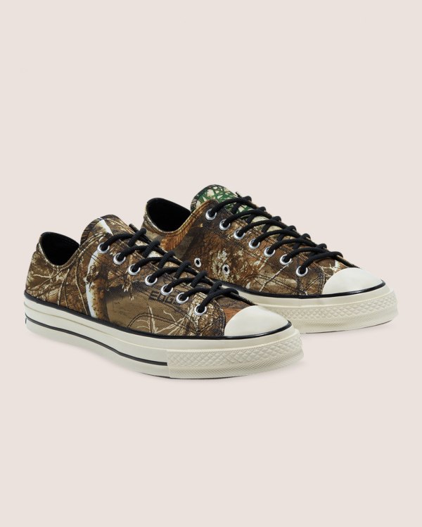 Converse Chuck 70 Realtree Edge Camo Print Utility Brune Sko Danmark - Converse Lave Sneakers Herre